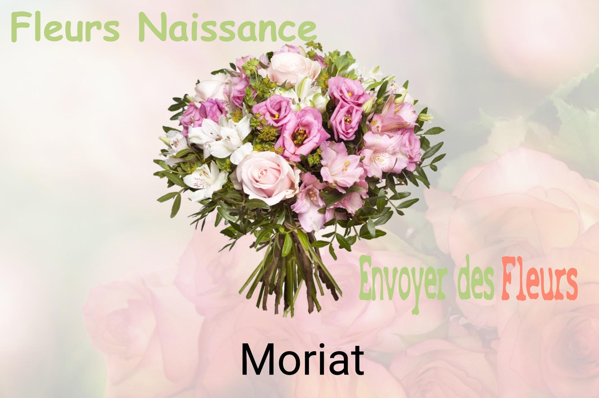 Bouquet de fleurs de naissance livré à Moriat